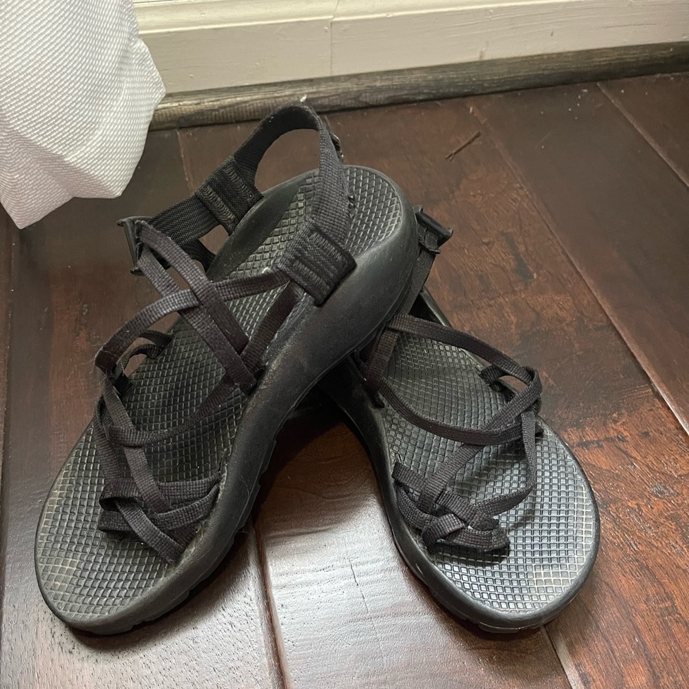 Chaco black sandals.